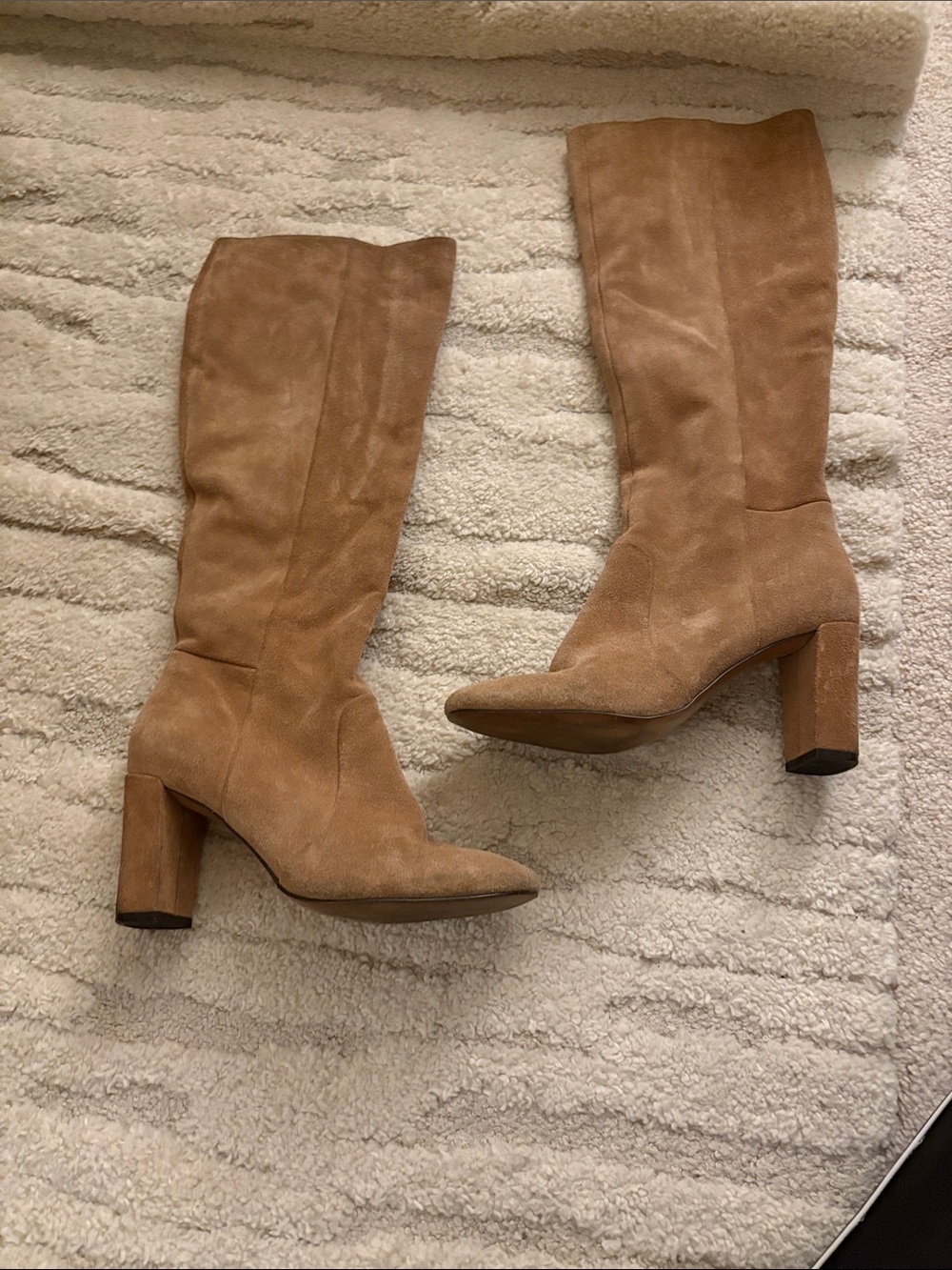 Banana Republic Women's Tall Suede Block Heel Boots - Camel